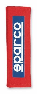 Sparco S01098S3R Almohadilla Cinturon Rojo Terciopelo Pack 2