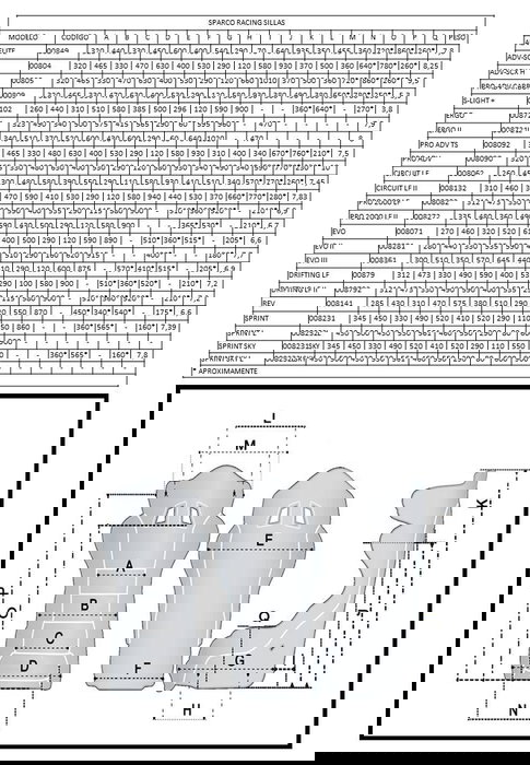 Sparco S004902 Bases Laterales Regulables para Asientos Deportivos FIA 290mm