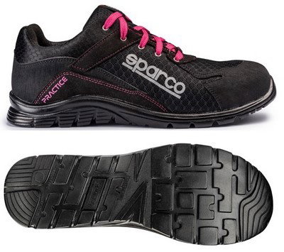 Sparco S0751740NRFU Zapatillas Practice Jody Talla 40 Negro-Rosa S1P Src