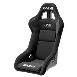 Sparco Asiento EVO QRT S008007RNR - Bucket Deportivo para Rally, Circuito y Sim Racing, Tejido Antideslizante, Homologación FIA