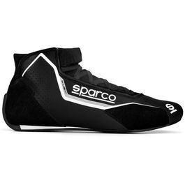 Sparco Zapatillas X-Light 2020 Talla 48 Negro-Blanco FIA 8856-2018 / SFI3.3/5