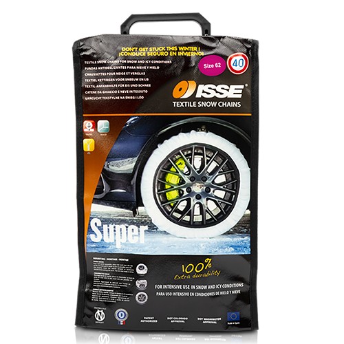 Cadenas de Nieve de Coche Super Blanco Textil Talla 62 Cadenas de Nieve de Coche Super Blanco Textil Talla 62