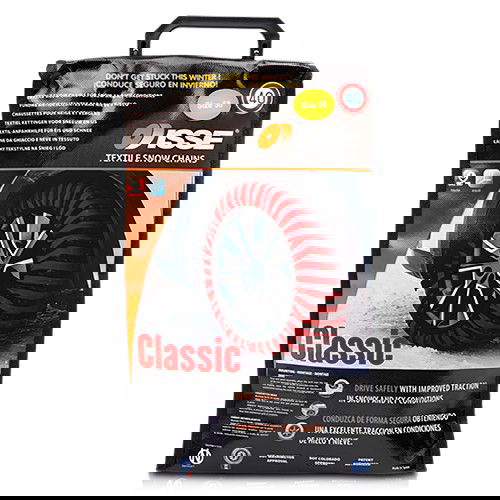 Cadenas de Nieve de Coche Classic Rojo Textil Talla 58