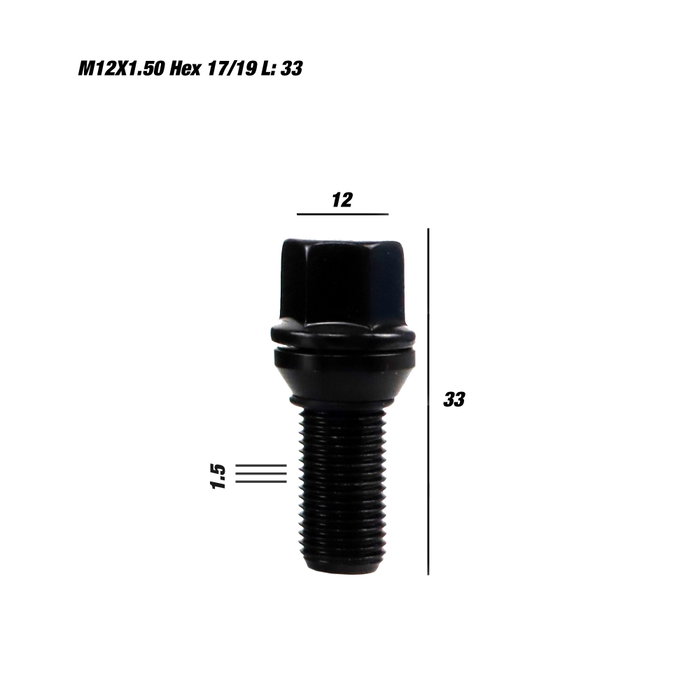 Kit de tornillos OMP OMPS09791201 Negro M12 x 1,50 33 mm (20 Unidades) Kit de tornillos OMP OMPS09791201 Negro M12 x 1,50 33 mm (20 Unidades)