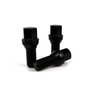 OMP SPEED Juego de 20 Tornillos Desplazantes para Llantas M12x1.50 Cónico Largo 33mm Negro