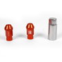Omp Juego de 20 Tuercas de Aluminio M14x1.25 Rojo