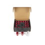 Omp Juego de 20 Tuercas de Aluminio M14x1.25 Rojo