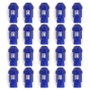 Omp Juego de 20 Tuercas de Aluminio M14x1.25 Azul con Llave de 19mm