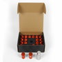 Omp Juego de 20 Tuercas de Aluminio M14x1.25 Color Naranja