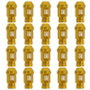 OMP Juego de 20 Tuercas de Aluminio M14x1.25 Amarillo