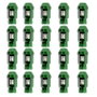 Omp Juego de 20 Tuercas de Aluminio M14x1.25 Verde
