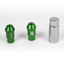 Omp Juego de 20 Tuercas de Aluminio M14x1.25 Verde