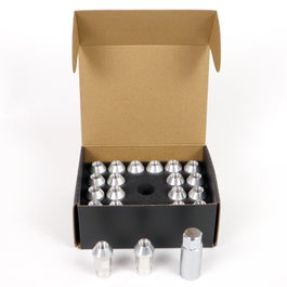 OMP SPEED Juego de 20 Tuercas de Aluminio M14x1.25, 40mm, Plata