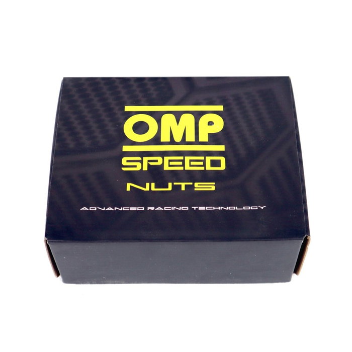 OMP SPEED Juego de 20 Tuercas de Aluminio M14x1.25, 40mm, Plata