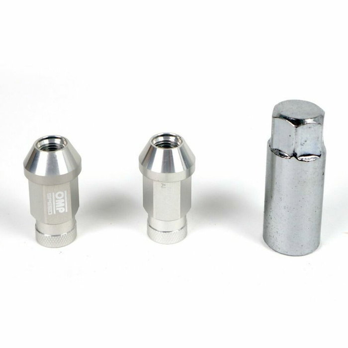 OMP SPEED Juego de 20 Tuercas de Aluminio M14x1.25 Plata OMP SPEED Juego de 20 Tuercas de Aluminio M14x1.25 Plata