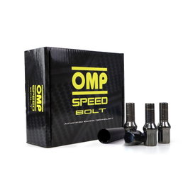 Omp Juego 20 Tornillos Rueda M12x1.25 Llave 17-19 Largo 27mm Acero Color Gris DIN 10.9 OMPS09951204