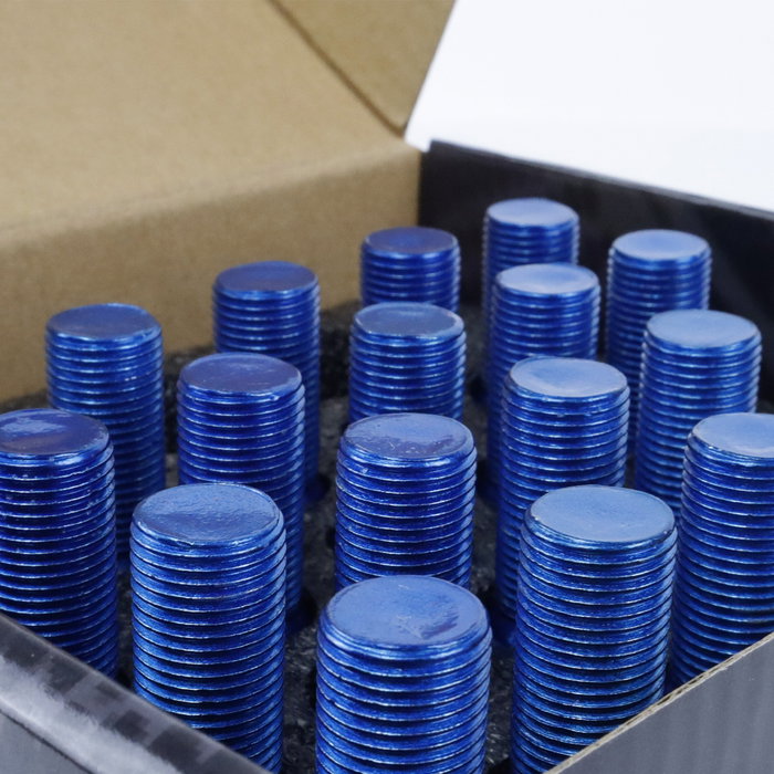 Omp Juego de 20 Tornillos de Acero Azul M14x1.25 con Llave