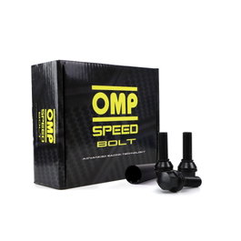 Omp Juego de 20 Tornillos de Rueda Acero Negro M14x1.5 DIN 10.9