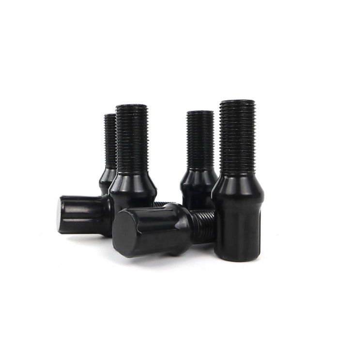 Omp Juego de 20 Tornillos de Rueda Acero Negro M14x1.5 DIN 10.9