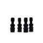 OMP Juego de 4 Válvulas de Aluminio para Llantas, Negro