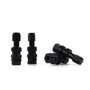OMP Juego de 4 Válvulas de Aluminio para Llantas, Negro