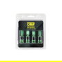 Omp OMPS09990008 Juego de 4 Válvulas de Aluminio para Llantas, Color Verde