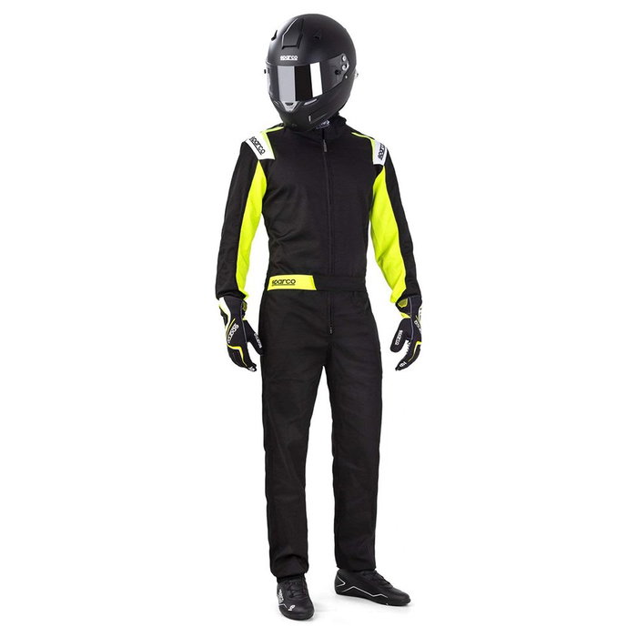 Sparco Mono Rookie 2020 Talla XS Negro/Amarillo
