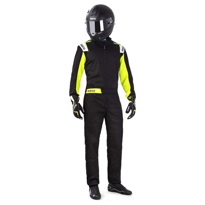 Sparco S002343NRGF1S Mono Traje de Kart Rookie Negro-Amarillo Talla S