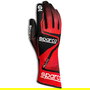 Sparco S00255604RSNR Guantes de Kart Rush 2020 Nivel Entrada Niños Talla 04 Rojo-Negro | Agarre Silicona, Diseño Precurvado