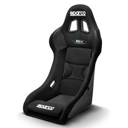 Sparco Asiento Rev QRT S008014RNR, Baquet FIA 8855-1999 Deportivo, Homologado para Competición y Sim Racing, Color Negro y Rojo