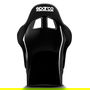 Sparco S008014RNR Asiento de Fibra de Vidrio QRT FIA 8855-1999 Nivel de Entrada Ultraligero