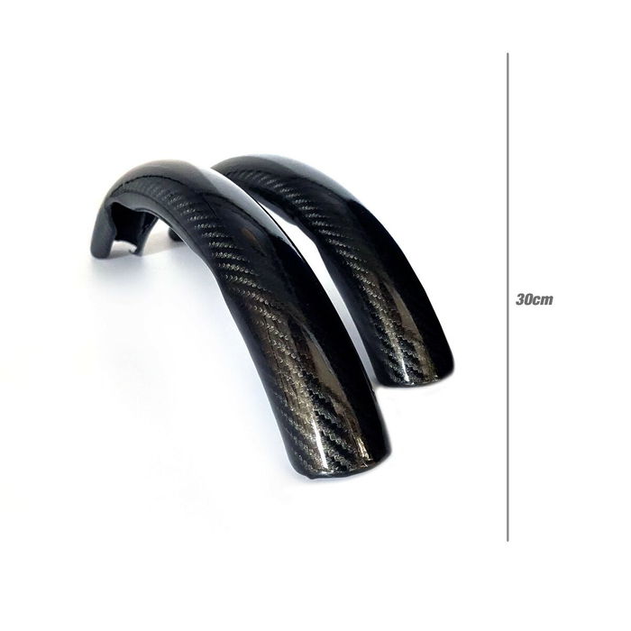 Occ Motorsport Funda Volante 2 Piezas Efecto Carbono OCCFV0001 Universal Gris y Negra Antideslizante