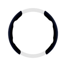 Occ Motorsport Funda De Volante Negra 2 Piezas OCCFV0002, ABS y Terciopelo, Diámetro 35-40 cm, Protección y Mejora del Agarre