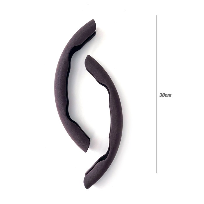 OCC Sport Funda de Volante 2 Piezas Color Marrón, ABS y Terciopelo, para Diámetros 35-40 cm, Referencia OCCFV0003 OCC Sport Funda de Volante 2 Piezas Color Marrón, ABS y Terciopelo, para Diámetros 35-40 cm, Referencia OCCFV0003