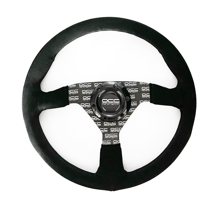 Occ Motorsport Volante Plano Mod. Classic Piel Vuelta Brazos Negros Serigrafiados Occ Motorsport Volante Plano Mod. Classic Piel Vuelta Brazos Negros Serigrafiados