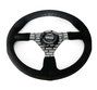 Occ Motorsport Volante Plano Mod. Classic Piel Vuelta Brazos Negros Serigrafiados