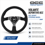 Occ Motorsport Volante Plano Mod. Classic Piel Vuelta Brazos Negros Serigrafiados