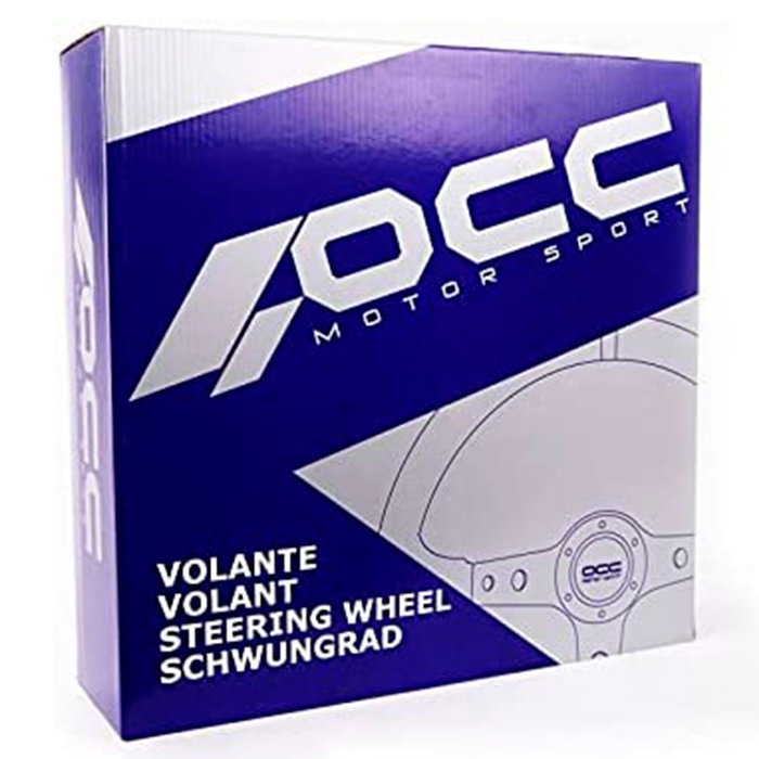 Occ Motorsport Volante Plano Mod. Classic Piel Vuelta Brazos Negros Serigrafiados Occ Motorsport Volante Plano Mod. Classic Piel Vuelta Brazos Negros Serigrafiados
