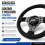 Occ Motorsport Volante Plano Mod. Classic Piel Vuelta Brazos Negros Serigrafiados