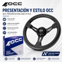Occ Motorsport Volante Semidesplazado Mod. Classic Piel de Nappa Brazos Negros