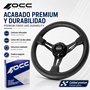 Occ Motorsport Volante Semidesplazado Mod. Classic Piel de Nappa Brazos Negros