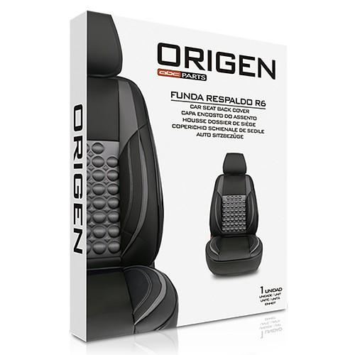 Origen CS6 ORG80125 Funda Respaldo Ergonómico Negro-Gris Ajuste Universal Fácil Instalación Polyester PVC Foam 6mm