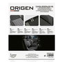 Origen CS6 ORG80125 Funda Respaldo Ergonómico Negro-Gris Ajuste Universal Fácil Instalación Polyester PVC Foam 6mm