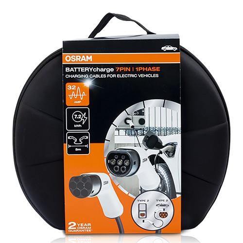 OSOCC Cable de Carga EV OSOCC23205, 1 Fase 32A, para Vehículo Eléctrico, Carga Rápida y Segura, Compatible con la Mayoría de Modelos