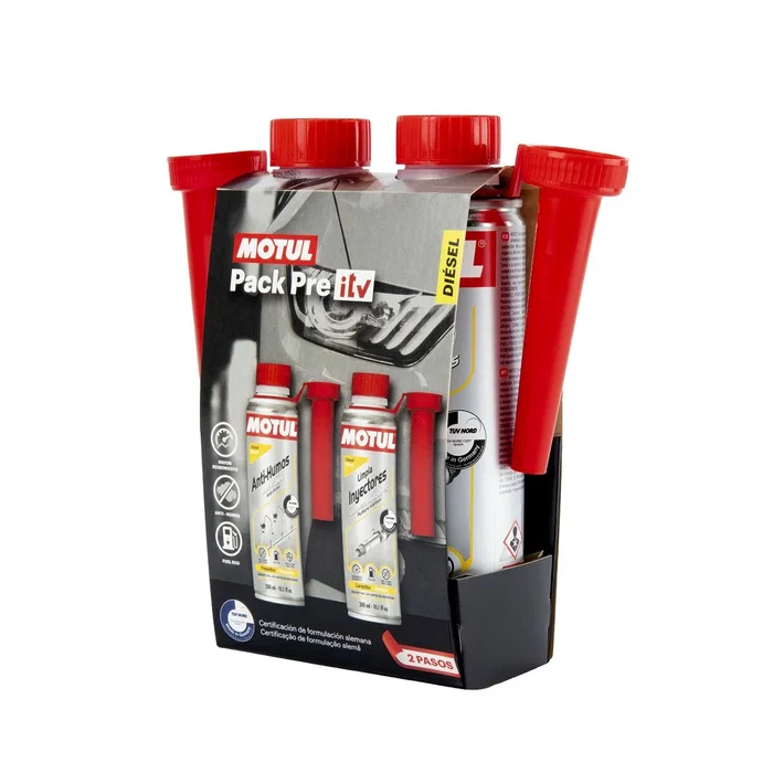 Motul Kit Pre ITV Diesel CS6 ZMTL111259 Limpiador Inyectores y Anti-Humo para Motores Diesel