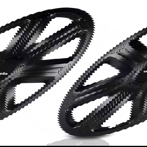 Abc GOD9062 Tapacubos Imola Negro 14" Juego de 4 para Llantas de Acero, Barniz Brillo, Montaje sin Herramientas, Antirrayaduras