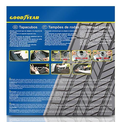 Abc Tapacubos Melbourne Negro 14" GOD9067 Juego de 4