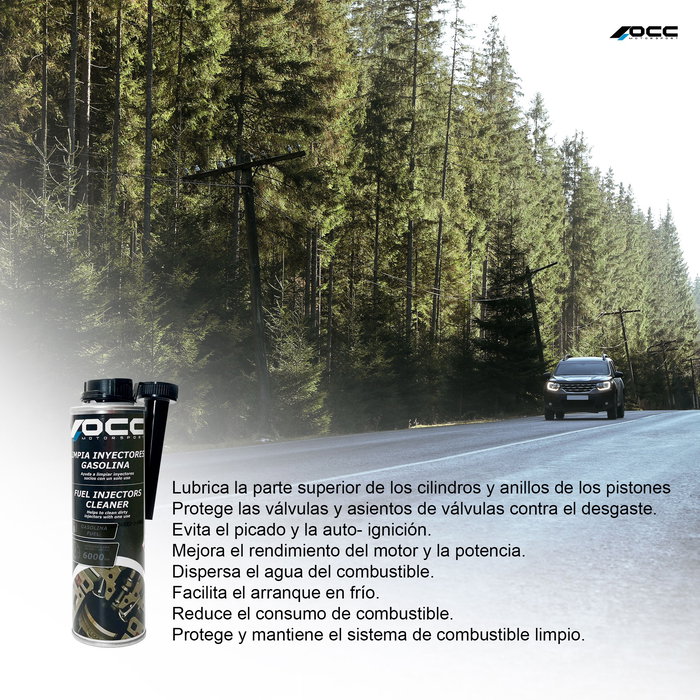 Occ Motorsport OCC49003 Limpia Inyectores Gasolina - Elimina Depósitos, Mejora Pulverización y Respuesta del Motor, Mantenimiento Preventivo