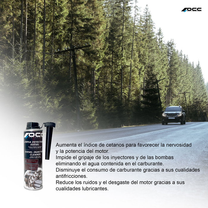 Occ Motorsport Limpia Inyectores Diesel OCC49004 - Limpiador y Lubricante para Sistema de Inyección, Mejora Atomización Combustible, Motor Diesel