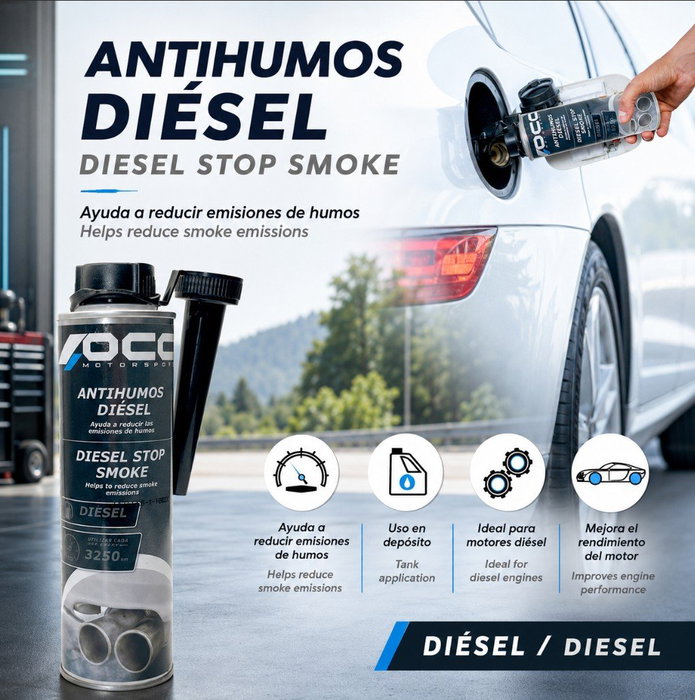 Occ Motorsport Antihumos Diesel para Motor, Limpia Combustión y Reduce Emisiones, Referencia OCC49005